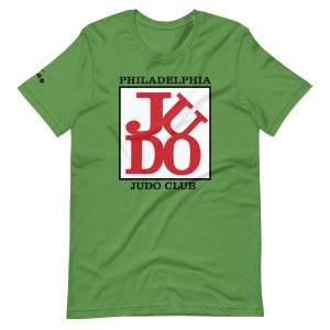 philadelphia judo club classic leaf green front wrinkled