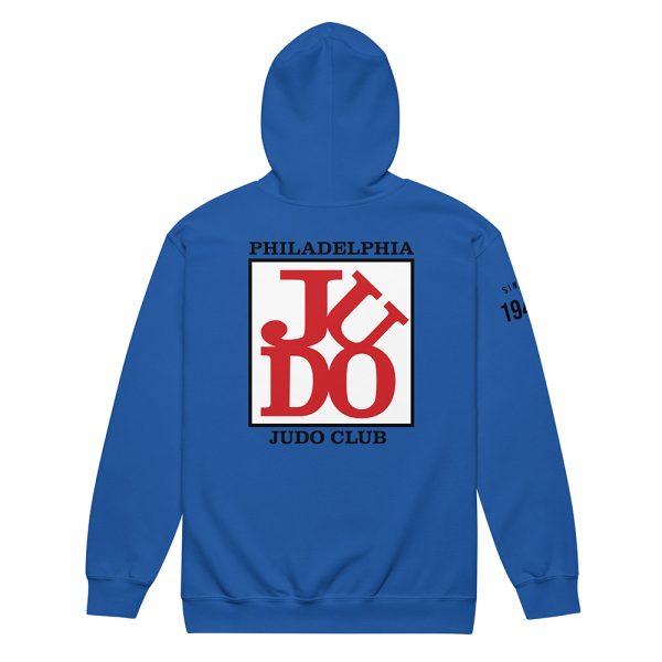 Philadelphia Judo Club Zip Hoodie Royal Blue-back