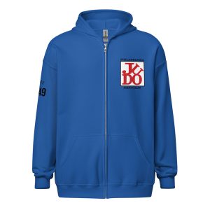 Philadelphia Judo Club Zip Hoodie Royal Blue-front
