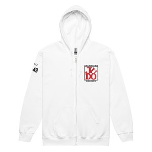 Philadelphia Judo Club – Zip Hoodie White front open
