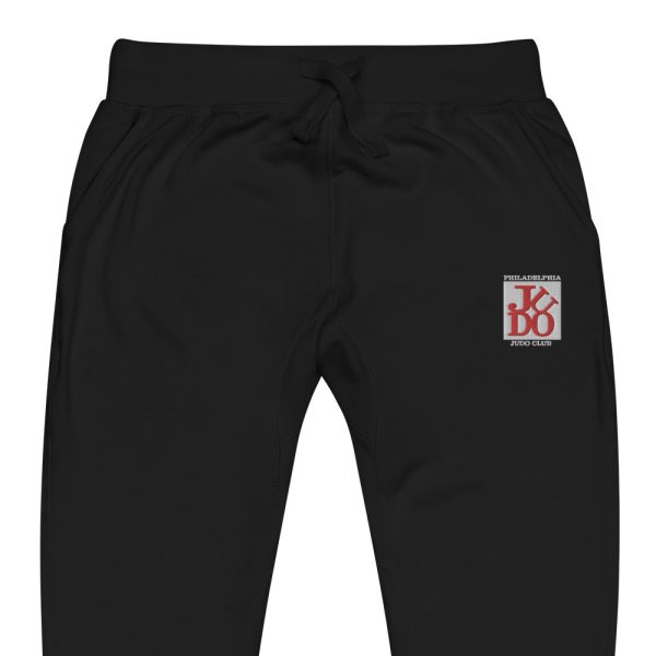 Philadelphia judo club - fleece sweatpants black close