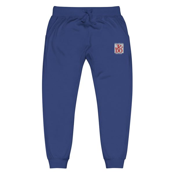 Philadelphia judo club - fleece sweatpants royal front